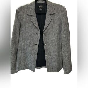 Rafaella Women's Black and White Checkered Blazer